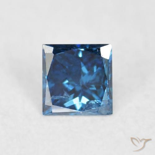 0.08ct Natural Blue Diamond, Square, VS-SI