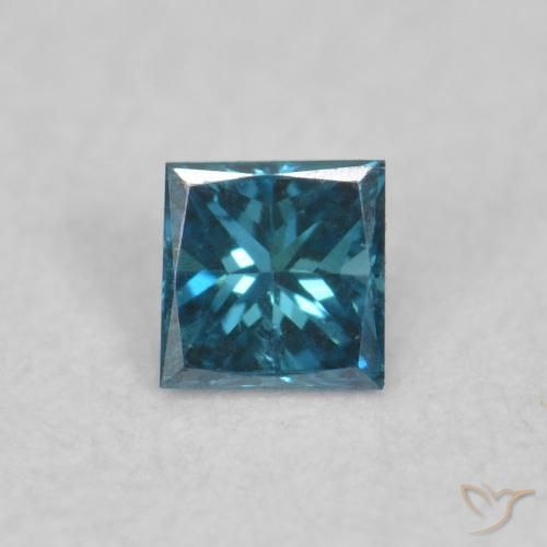 0.05ct Natural Blue Diamond, Square, VVS-VS