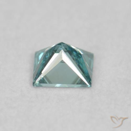 Diamond Gemstone in 2.1 x 1.9 mm Size for Sale, Diamond Stone in Green Color