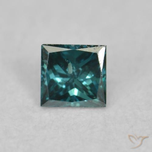 0.03ct Natural Blue Diamond, Square, VVS-VS