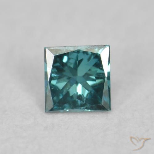 0.04ct Natural Green Diamond, Square, VVS-VS