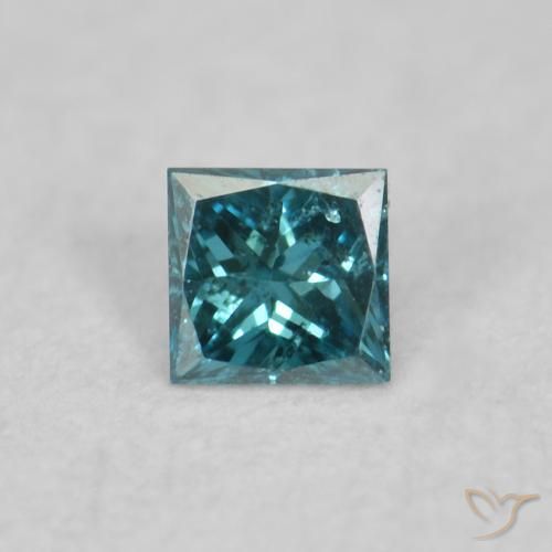 0.02ct Natural Blue Diamond, Square, VVS-VS