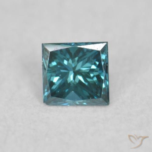 0.04ct Natural Blue Diamond, Square, VVS-VS
