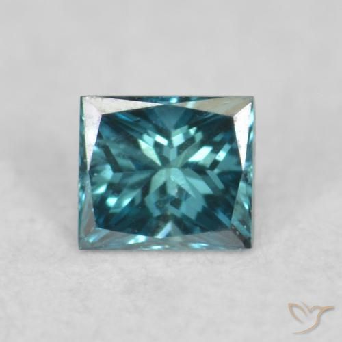0.07ct Natural Blue Diamond, Square, VVS-VS