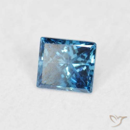 0.05 ct Blue Diamond Stone, Natural Diamond in Princess-Cut Shape for Sale