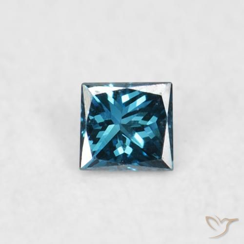 0.02ct Natural Blue Diamond, Square, VVS-VS