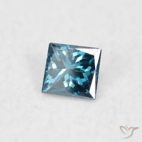 0.02 ct Blue Diamond Stone, Natural Diamond in Princess-Cut Shape for Sale