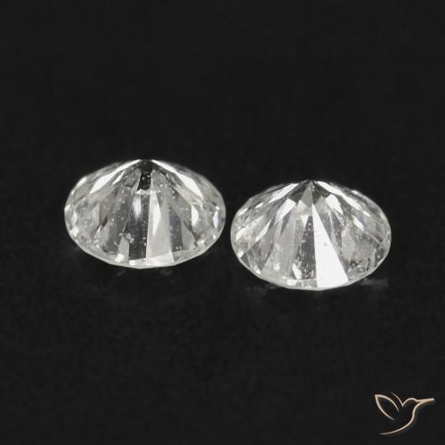 Diamond Gemstones in 2 mm (calibrated) Size for Sale, Diamond Stones in H Color