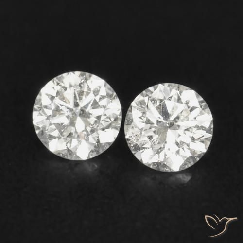 0.07ctw Natural H Diamond, Round, VS-SI