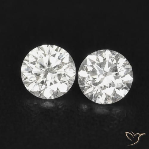 0.07ctw Natural H Diamond, Round, VS-SI