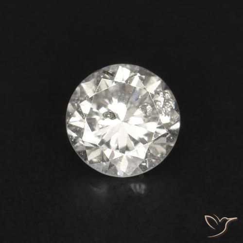 0.08 ct White Diamond Stone, Natural Diamond in Diamond-Cut Shape for Sale