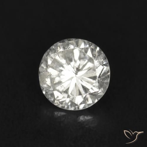 0.11 ct White Diamond Stone, Natural Diamond in Diamond-Cut Shape for Sale