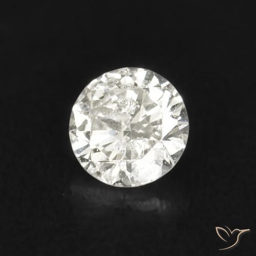 0.04 ct White Diamond Stone, Natural Diamond in Diamond-Cut Shape for Sale