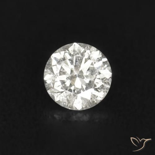 0.02 ct White Diamond Stone, Natural Diamond in Diamond-Cut Shape for Sale