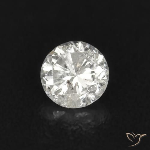 0.03 ct White Diamond Stone, Natural Diamond in Diamond-Cut Shape for Sale