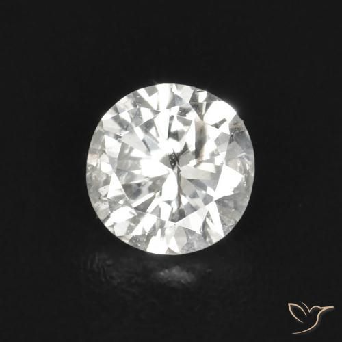 0.11ct Natural H Diamond, Round, SI