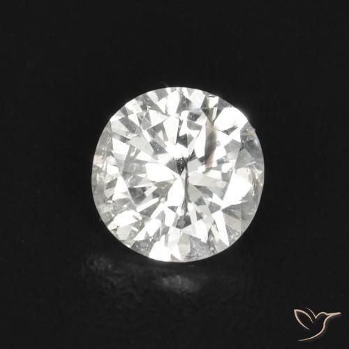 0.11 ct White Diamond Stone, Natural Diamond in Diamond-Cut Shape for Sale