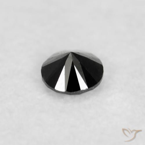 Diamond Gemstone in 2 mm (calibrated) Size for Sale, Diamond Stone in Black Color