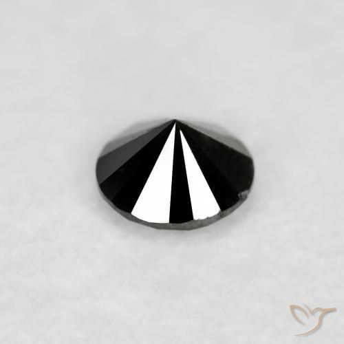 Diamond Gemstone in 2 mm (calibrated) Size for Sale, Diamond Stone in Black Color