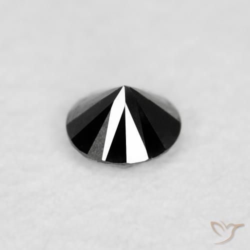 Diamond Gemstone in 2 mm (calibrated) Size for Sale, Diamond Stone in Black Color