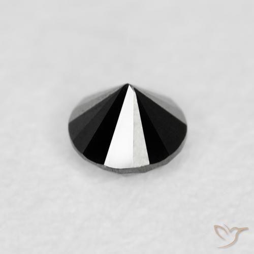 Diamond Gemstone in 2 mm (calibrated) Size for Sale, Diamond Stone in Black Color