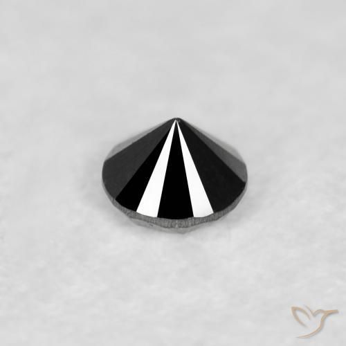Diamond Gemstone in 2 mm (calibrated) Size for Sale, Diamond Stone in Black Color