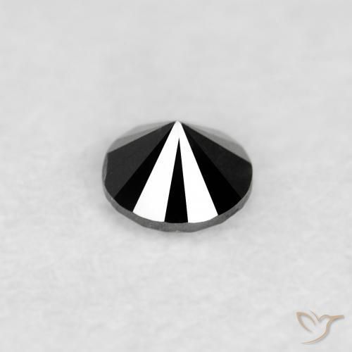 Diamond Gemstone in 2 mm (calibrated) Size for Sale, Diamond Stone in Black Color