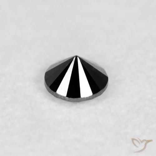 Diamond Gemstone in 2 mm (calibrated) Size for Sale, Diamond Stone in Black Color
