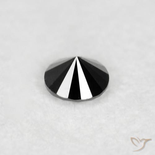 Diamond Gemstone in 2 mm (calibrated) Size for Sale, Diamond Stone in Black Color