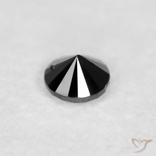 Diamond Gemstone in 2 mm (calibrated) Size for Sale, Diamond Stone in Black Color