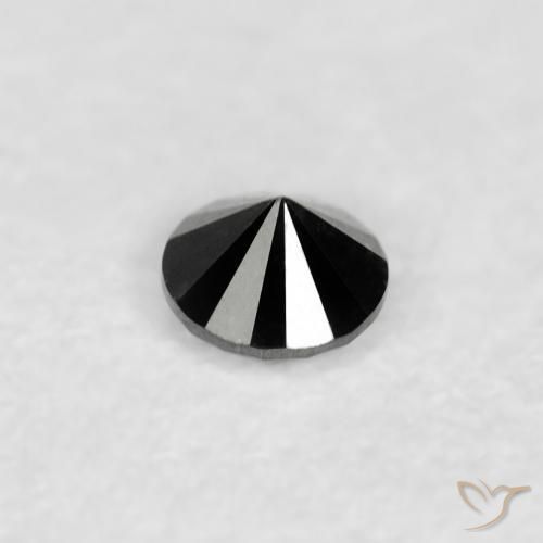 Diamond Gemstone in 2 mm (calibrated) Size for Sale, Diamond Stone in Black Color