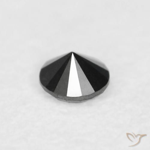 Diamond Gemstone in 2 mm (calibrated) Size for Sale, Diamond Stone in Black Color