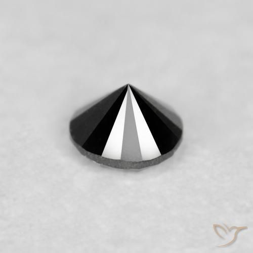 Diamond Gemstone in 2 mm (calibrated) Size for Sale, Diamond Stone in Black Color