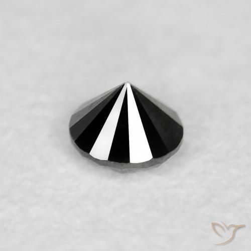 Diamond Gemstone in 2 mm (calibrated) Size for Sale, Diamond Stone in Black Color
