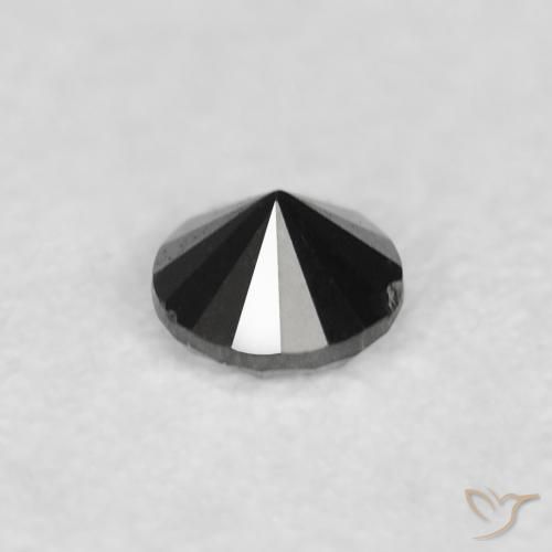 Diamond Gemstone in 2 mm (calibrated) Size for Sale, Diamond Stone in Black Color