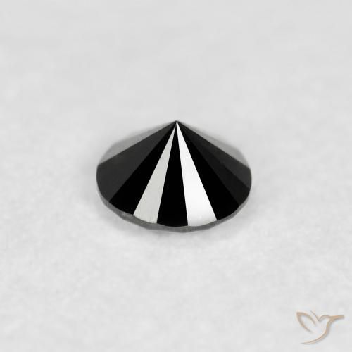 Diamond Gemstone in 2.6 mm (calibrated) Size for Sale, Diamond Stone in Black Color