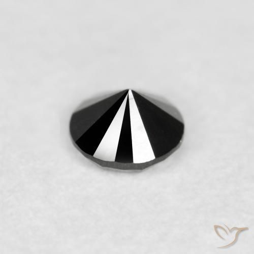 Diamond Gemstone in 2.6 mm (calibrated) Size for Sale, Diamond Stone in Black Color