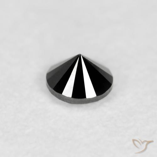Diamond Gemstone in 2.6 mm (calibrated) Size for Sale, Diamond Stone in Black Color