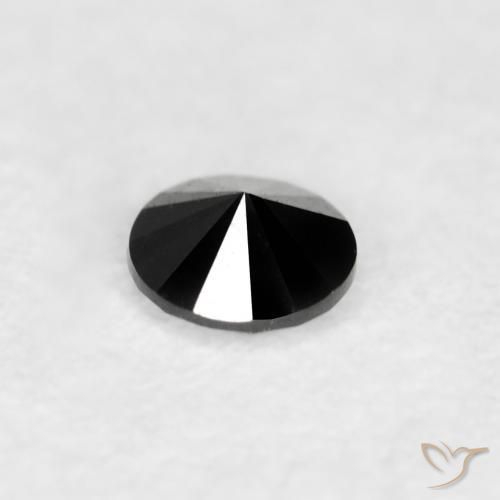 Diamond Gemstone in 2.6 mm (calibrated) Size for Sale, Diamond Stone in Black Color