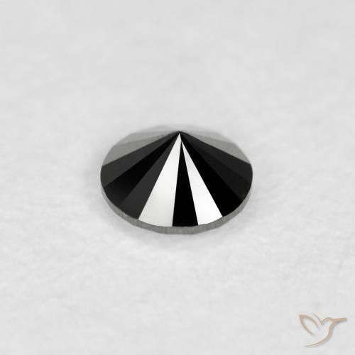 Diamond Gemstone in 2.6 mm (calibrated) Size for Sale, Diamond Stone in Black Color