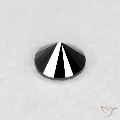 Diamond Gemstone in 1.9 mm (calibrated) Size for Sale, Diamond Stone in Black Color