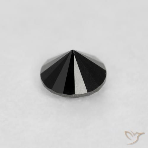 Diamond Gemstone in 2.6 mm (calibrated) Size for Sale, Diamond Stone in Black Color