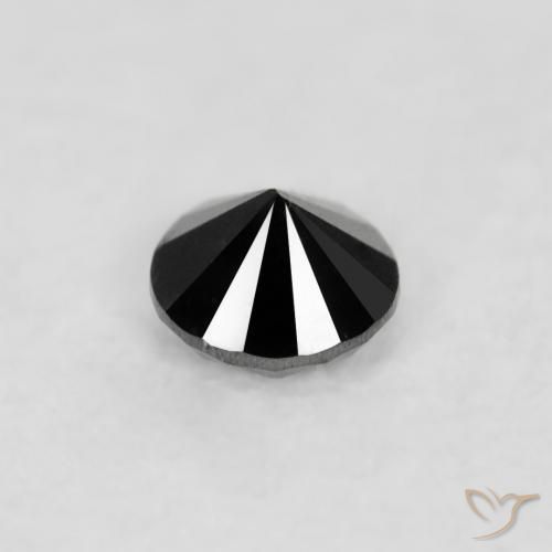 Diamond Gemstone in 2 mm (calibrated) Size for Sale, Diamond Stone in Black Color