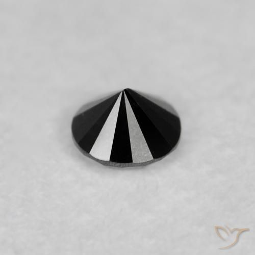 Diamond Gemstone in 2.1 mm (calibrated) Size for Sale, Diamond Stone in Black Color