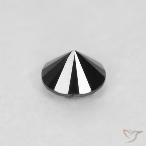 Diamond Gemstone in 2 mm (calibrated) Size for Sale, Diamond Stone in Black Color