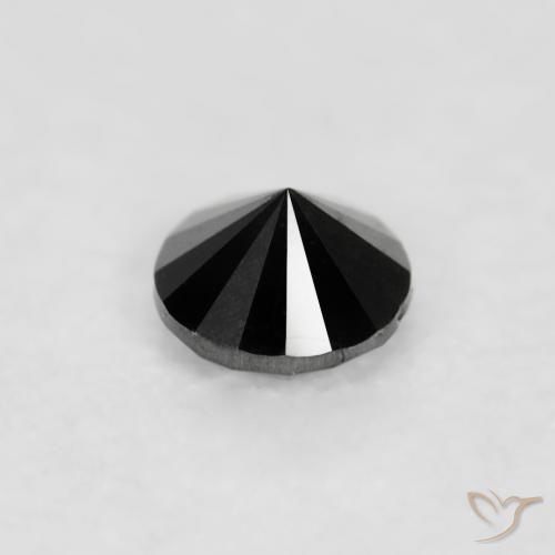 Diamond Gemstone in 2.1 mm (calibrated) Size for Sale, Diamond Stone in Black Color