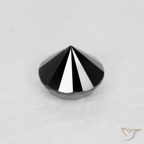 Diamond Gemstone in 2.1 mm (calibrated) Size for Sale, Diamond Stone in Black Color