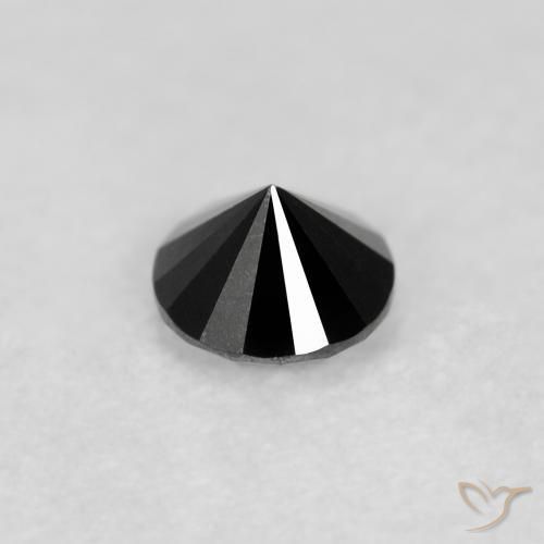 Diamond Gemstone in 3 mm (calibrated) Size for Sale, Diamond Stone in Black Color