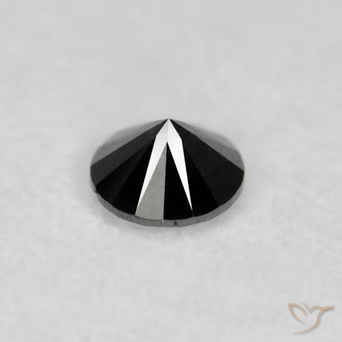 Diamond Gemstone in 2.6 mm (calibrated) Size for Sale, Diamond Stone in Black Color