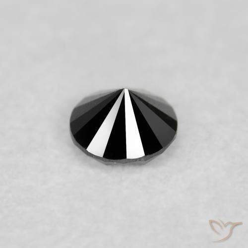 Diamond Gemstone in 2.2 mm (calibrated) Size for Sale, Diamond Stone in Black Color